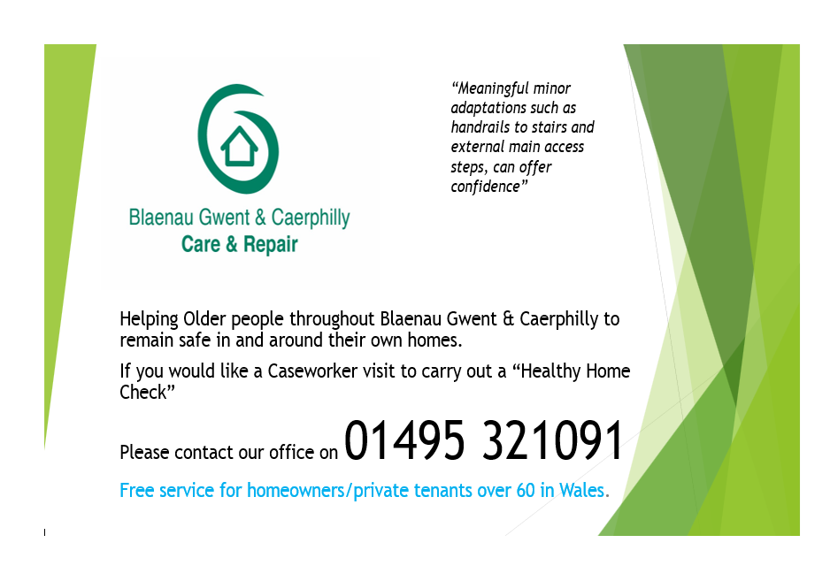 Caerphilly care and repair service poster