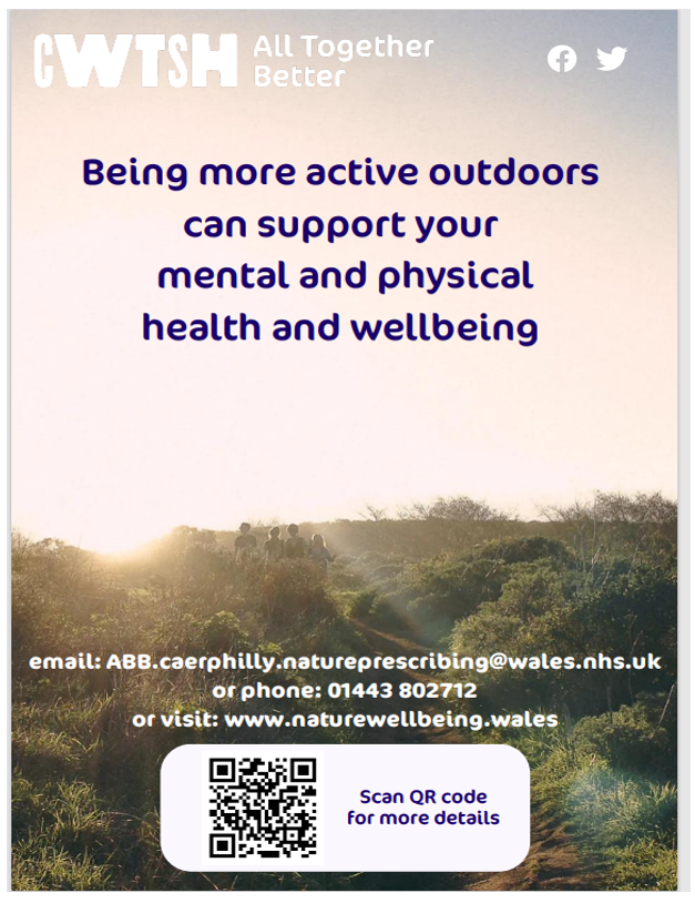 Nature wellbeing poster