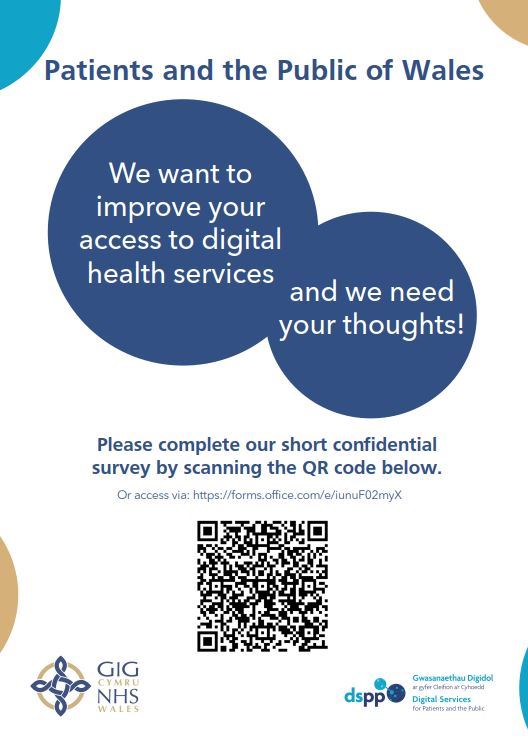 digital health services patient survey poster